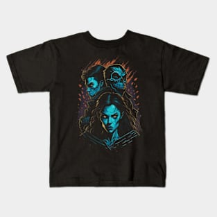 Fearless Trio - Halloween Horror Kids T-Shirt